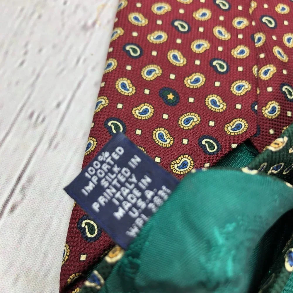Tommy Hilfiger silk Tie preppy office business attire - Picture 6 of 7